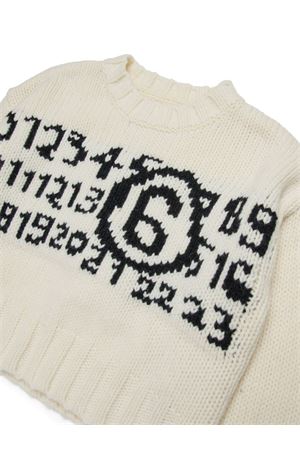 maglione in lana bianco MM6 KIDS | M60882MM06MM6101